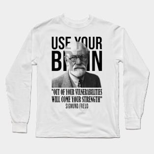 Use your brain - Sigmund Freud Long Sleeve T-Shirt